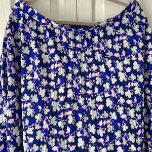 Banana Repuvlic pleated floral skirt